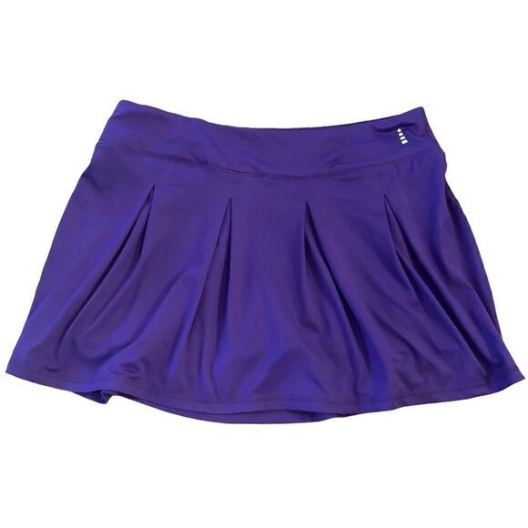 Lands' End Dresses & Skirts - Lands End Purple Pleated Skirt Skort Tenns Golf Athletic Sz XL
